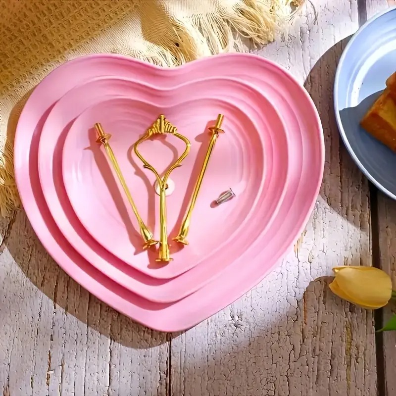Gambar produk AXOP Rak Kue Susun 3 Tingkat Plate Cake Decoration Big Love - A-33