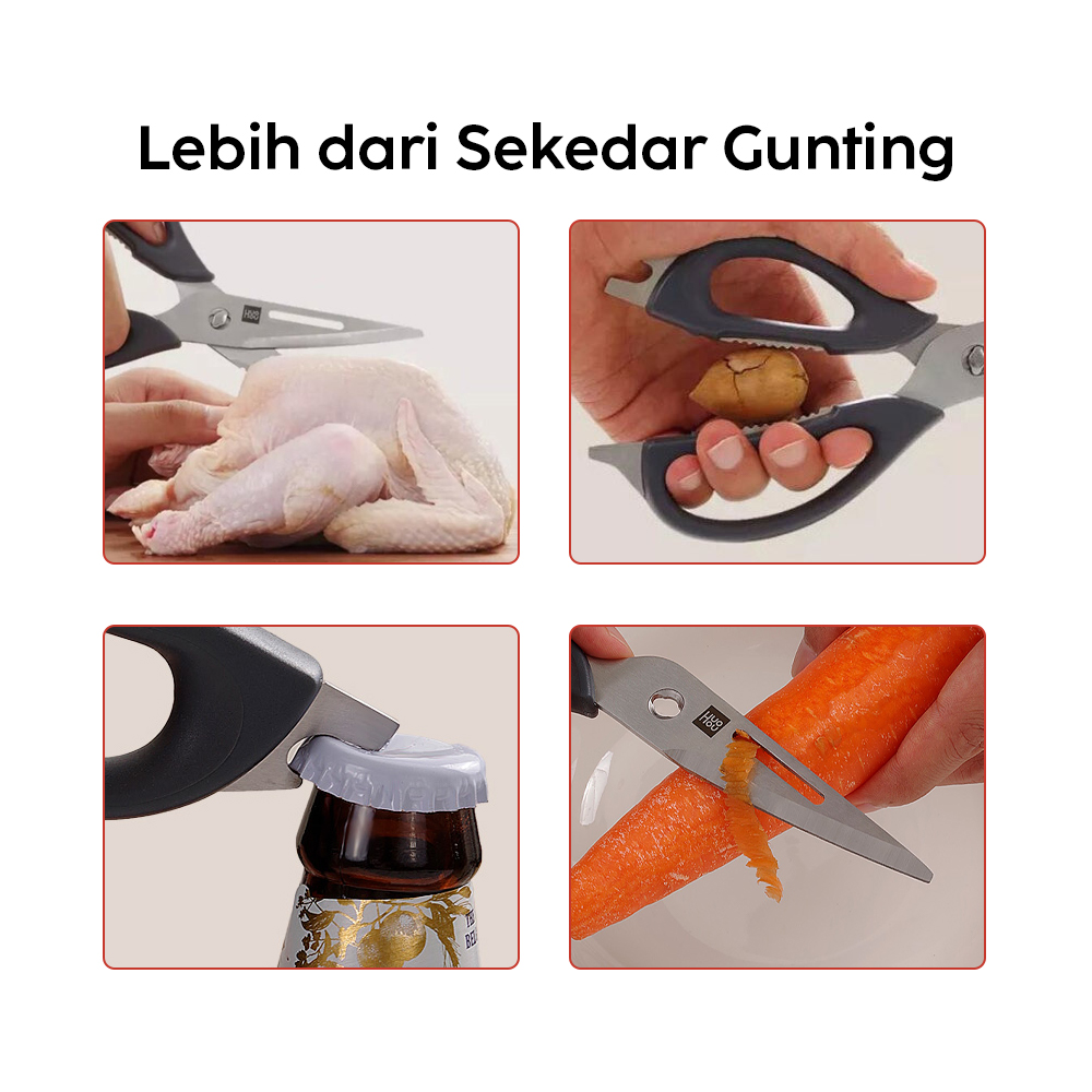 Gambar produk Huohou Gunting Dapur Multifunctional Detachable Scissors - HU0291