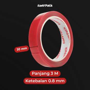 Gambar produk TaffPACK Selotip Double Tape Transparent Acrylic 3M 30mm - HL878