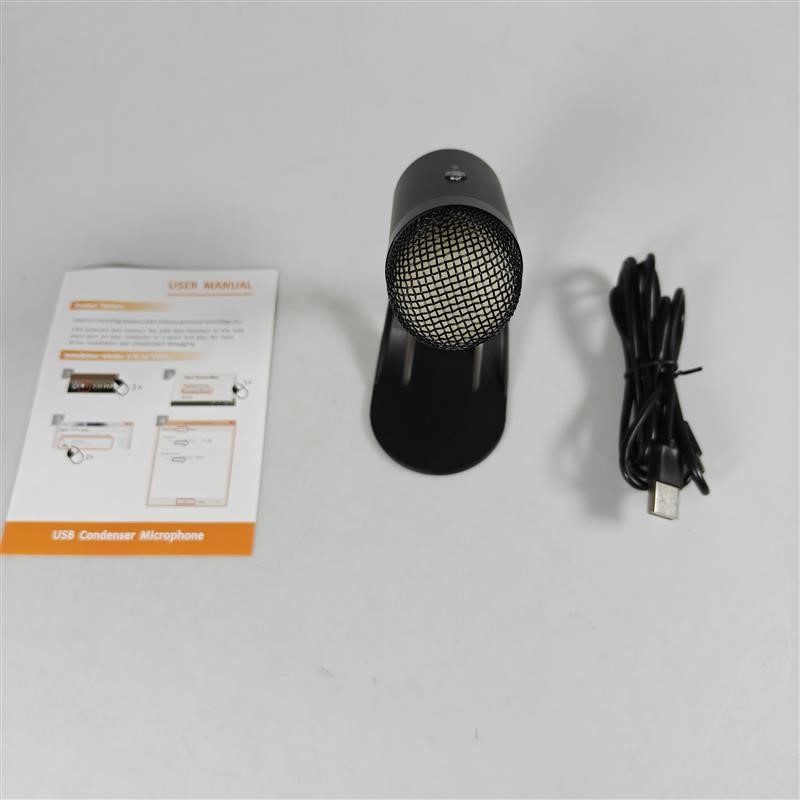 Gambar produk Singo Mikrofon Kondenser USB Condenser Microphone RGB with Stand - K6