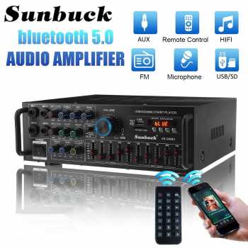Gambar produk Sunbuck Audio Amplifier Bluetooth EQ Karaoke FM Radio 2000W - AS-336BU