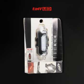 Gambar produk TaffLED Lampu Belakang Sepeda Bicycle Light USB Rechargeable 15 Lumens - DC-918