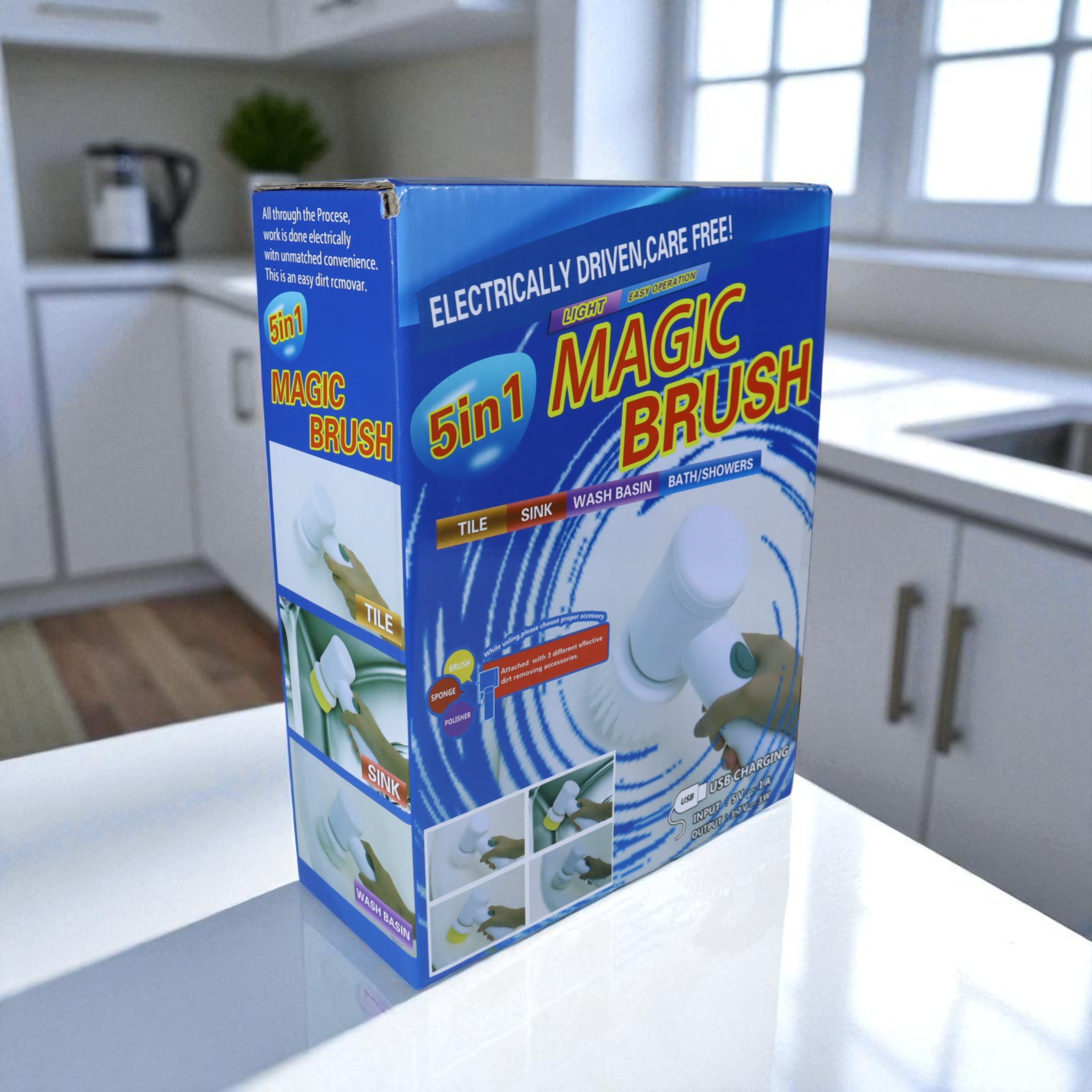 Gambar produk NOLILI Sikat Pembersih Elektrik 6in1 Spin Scrubber Cordless 600mAh - N60