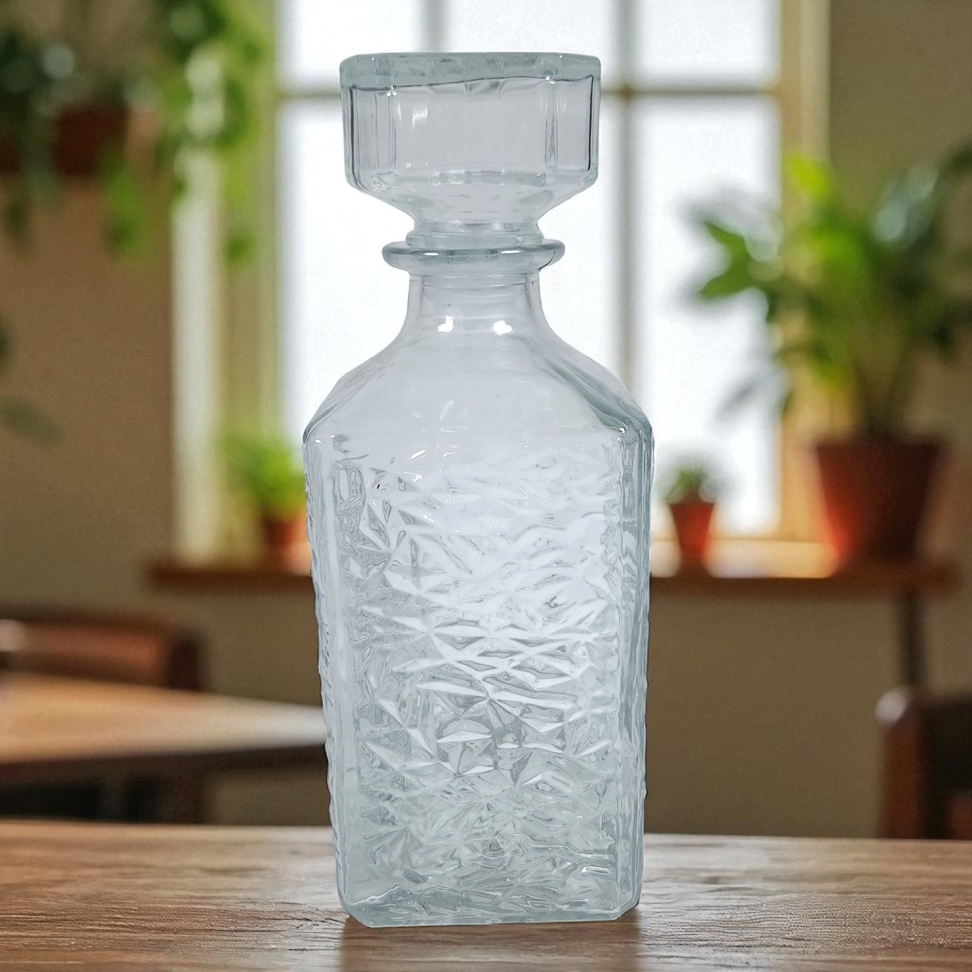 Gambar produk ALISWINE Whisky Decanter Glass Bottle Liquor Scotch Luxury 950ml Ice Vase - AL95
