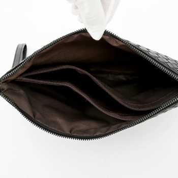 Gambar produk KIET Tas Genggam Kulit Motif Anyam Kulit Leather Clutch Bag - KT1912