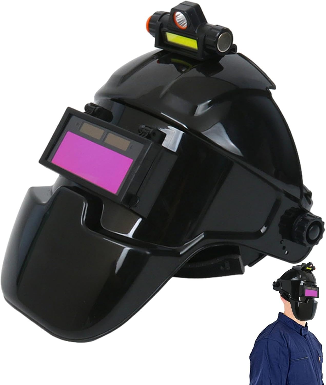 Gambar produk OZY Helm Las Automatic Dimming Flip Top with Headlight - O-9
