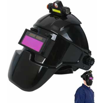 OZY Helm Las Automatic Dimming Flip Top with Headlight - O-9
