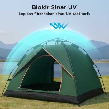 Gambar produk AstaGear Tenda Camping Lipat Otomatis 3-4 Orang Single Layer - SH-014