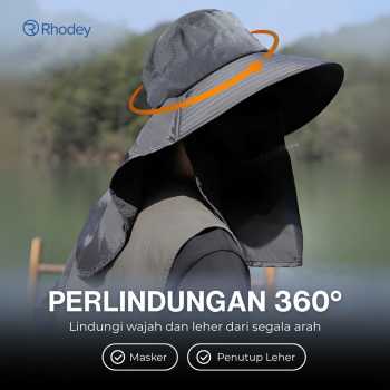 Gambar produk Rhodey Topi Rimba Outdoor Anti UV Waterproof Boonie Hat Nylon - GL012