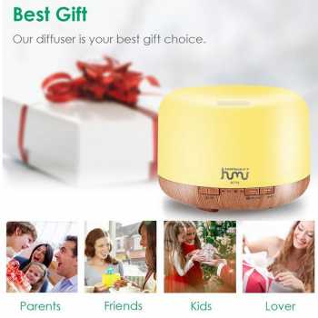Gambar produk Taffware HUMI Air Humidifier Mini Ultrasonic Aroma Light 500ml Remote - A770