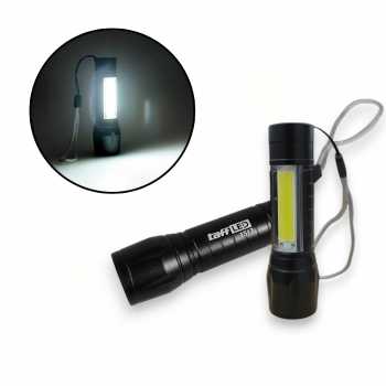 Gambar produk TaffLED Albinaly Senter LED USB Rechargeable XPE Q5 COB 2300 Lumens - 1517
