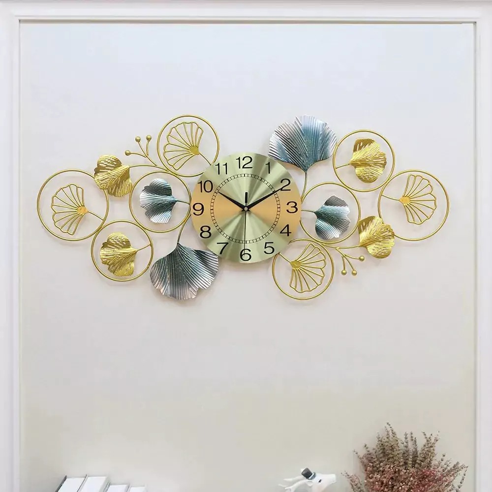 Gambar produk TaffHOME Jam Dinding Dekorasi Quartz Luxury European Style 40x90cm - 2283