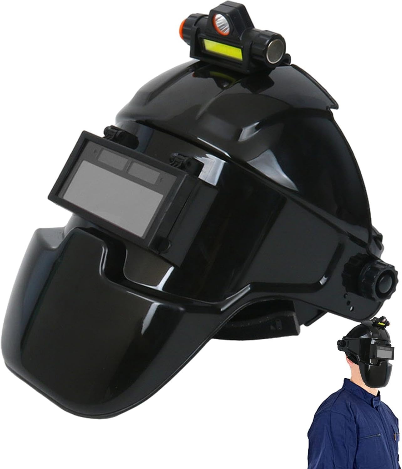 Gambar produk OZY Helm Las Automatic Dimming Flip Top Protective Mask with Headlight - 0-10