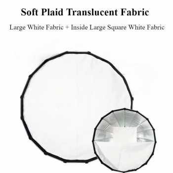 Gambar produk SOFTA Payung Softbox Reflector Parabolic Baorong Mount 90cm - ST90