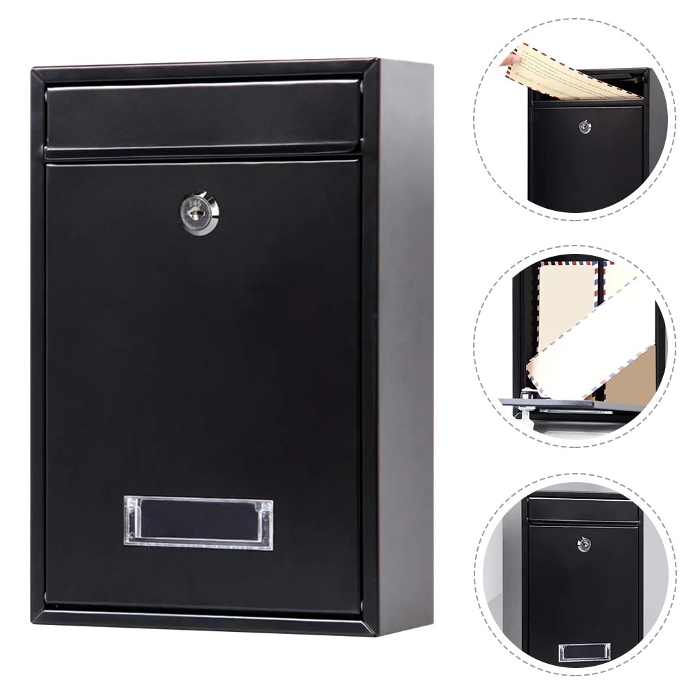 Gambar produk KAHOZI Kotak Surat Pos Metal Mailbox Outdoor with Lock 32x22x8.5cm - KH-32
