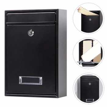 Gambar produk KAHOZI Kotak Surat Pos Metal Mailbox Outdoor with Lock 32x22x8.5cm - KH-32
