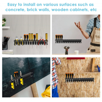 Gambar produk LUMOX Rak Gantung Obeng Screw Driver Holder Storage Rack 3in1 23 Holes - LM