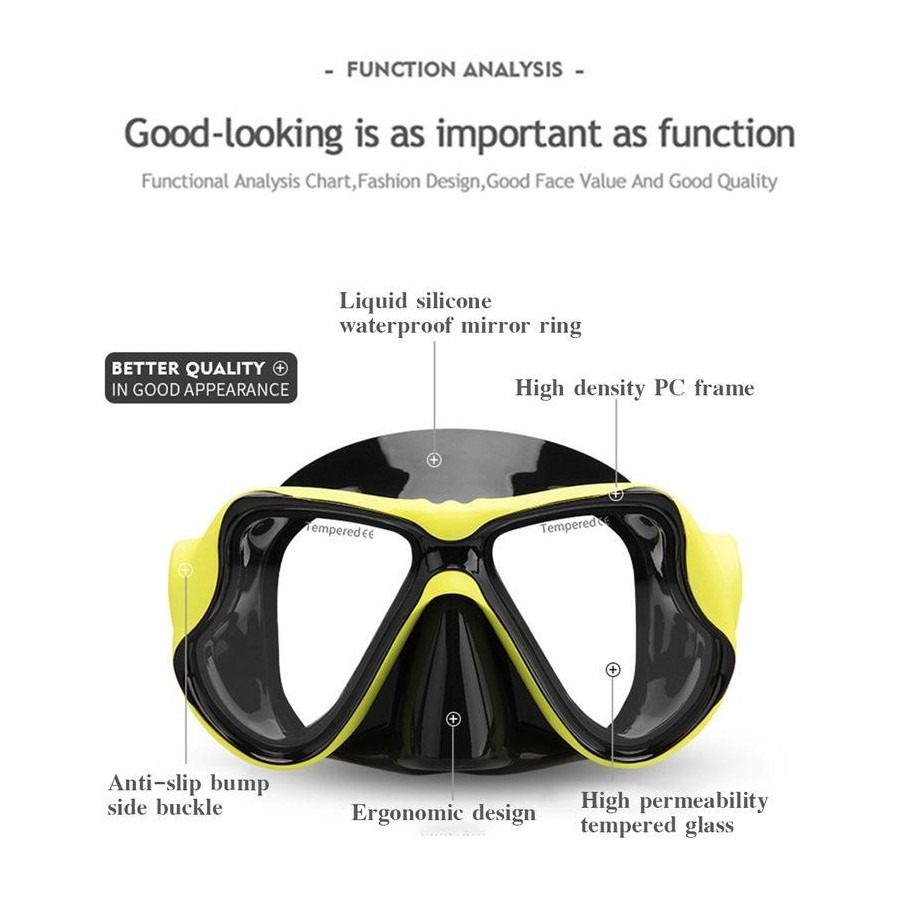Gambar produk UVO Kacamata Selam Snorkeling Diving Googgles Anti Fog - U-88