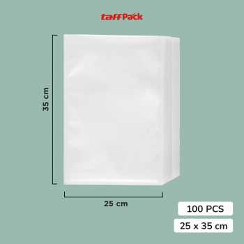 Gambar produk TaffPACK Plastik Vacuum Makanan Sealer Storage Bag 100 PCS 25x35cm - HK-08