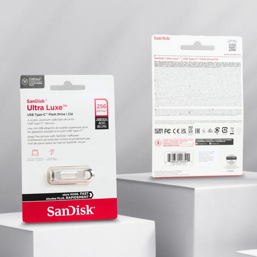 Gambar produk SanDisk Ultra Luxe Flashdisk USB Type C 3.2 Gen 1 256GB - SDCZ75