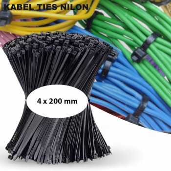 LWLYBH Kabel Ties Nilon Cable Organizer Heat Resistant 4x200mm 500 PCS - LW42