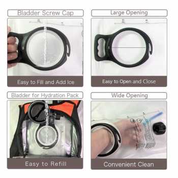 Gambar produk TaffSPORT Water Bladder Hydration Bag Kantung Air Minum Sepeda 2L - TF200