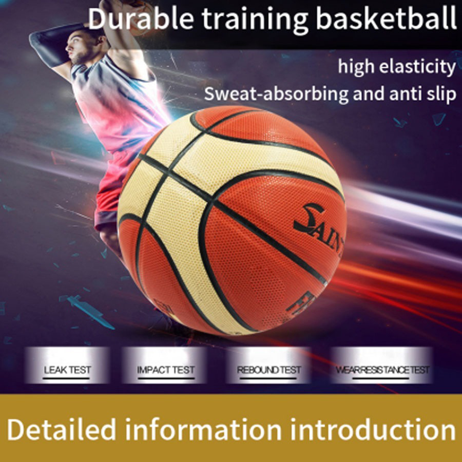 Gambar produk SAINT GIFT Bola Basket Size 7 Wear Resistant Moisture Absorbing PU - H-7