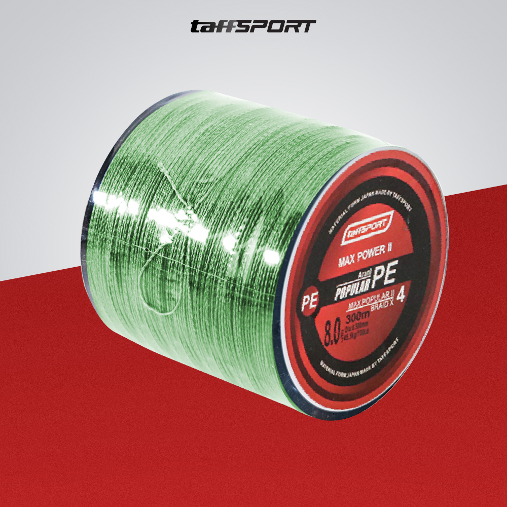 Gambar produk TaffSPORT Senar Tali Pancing Fishing PE Braided Thick Line 300M 8.0 - BLTP