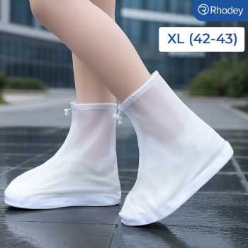 Rhodey Jas Hujan Sepatu Anti Air Shoes Cover PVC with Zipper - FV031