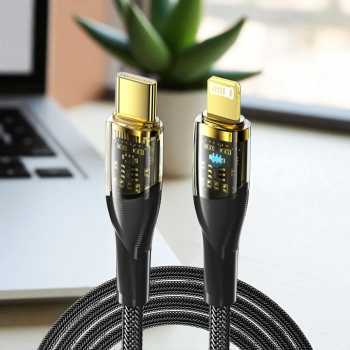 Gambar produk ESSAGER Kabel Data USB Type-C to Lightning Quick Charging LED 29W 3A 1M - ES-X29
