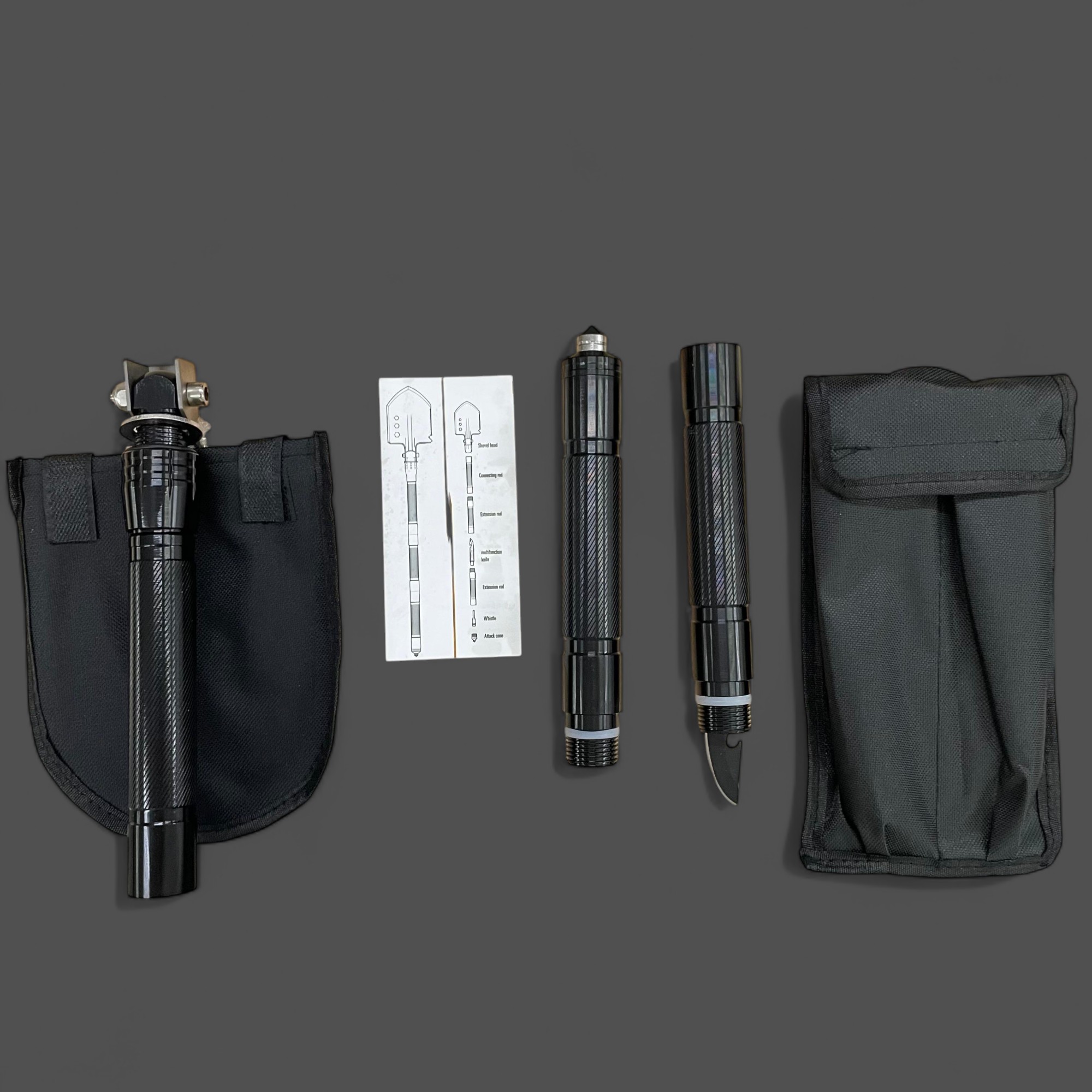 Gambar produk YUANTOOSE Sekop Portable Multifungsi Professional Tactical Tool 75cm - D14-10