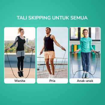 Gambar produk Rooper Tali Skipping Ropeless Weighted Ball Cordless Count LCD - RP001