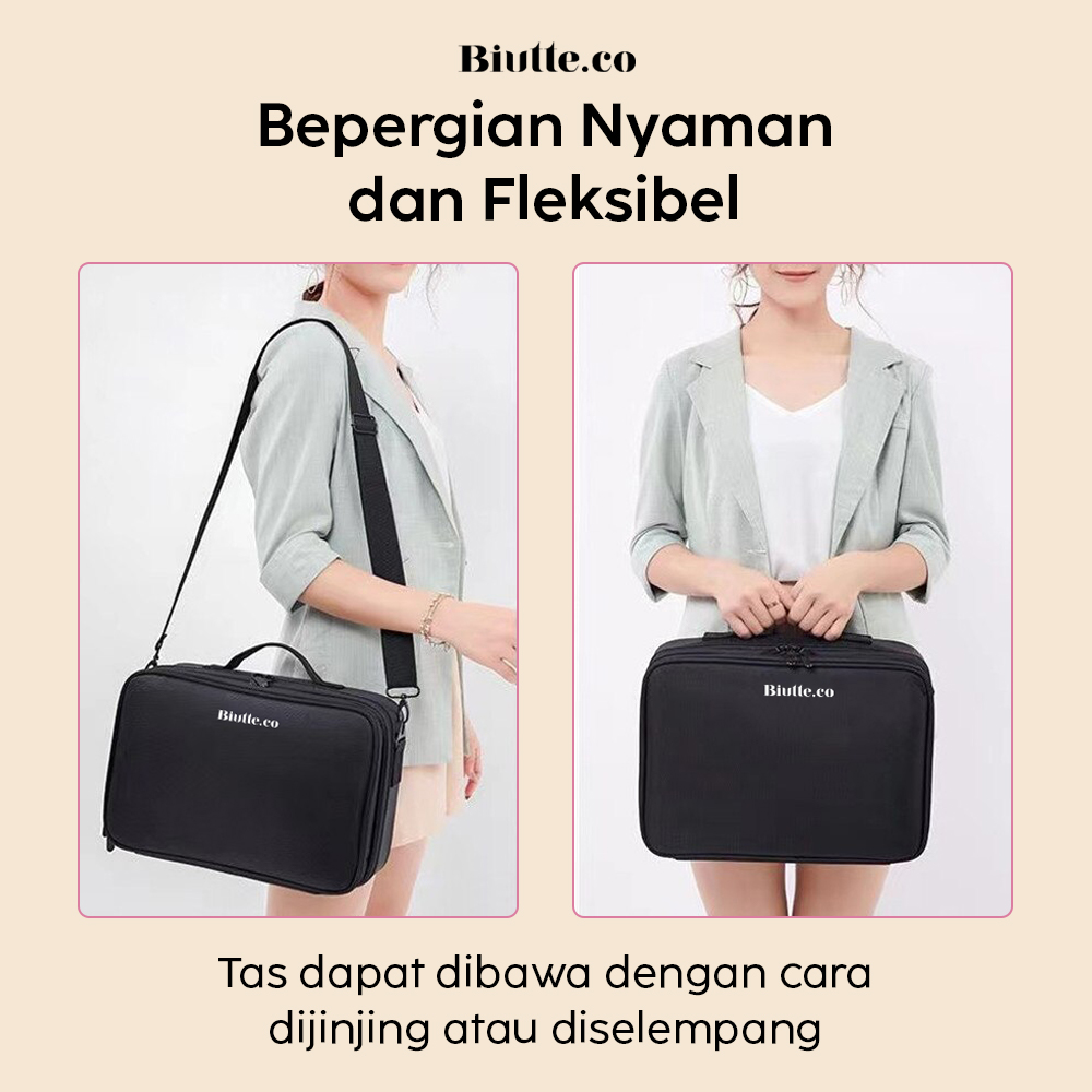Gambar produk Biutte.co Tas Kosmetik Make Up Travel Organizer Bag Wanita 40x29x14cm - X3235