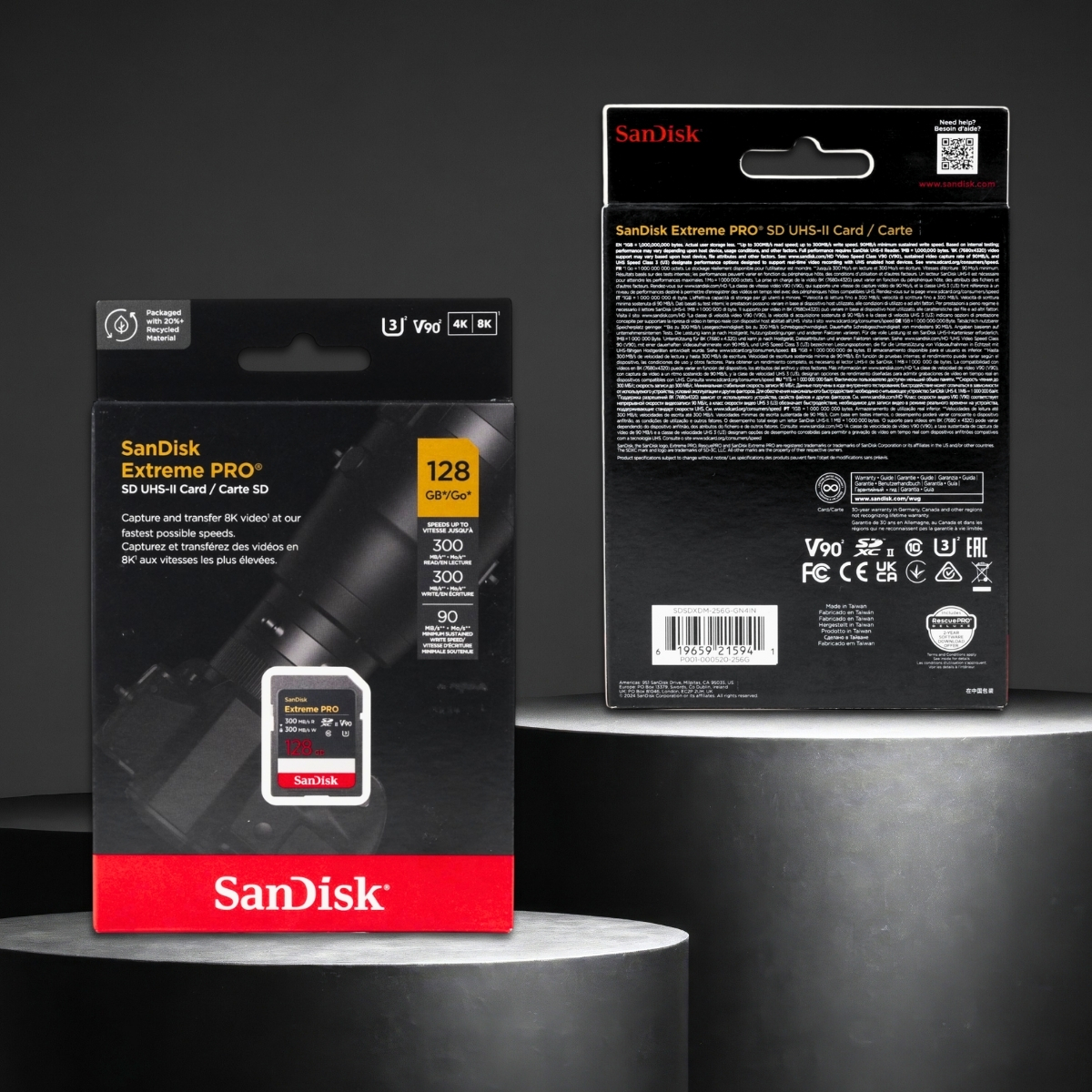 Gambar produk SanDisk Extreme Pro SDXC UHS-II Card U3 Class 10 300MB/s 128GB - SDSDXDM