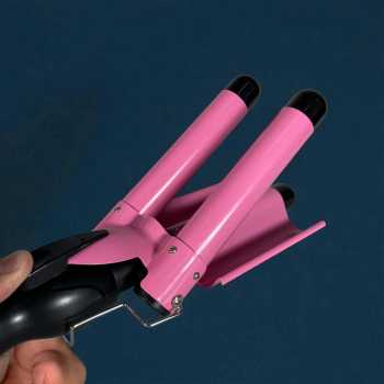 Gambar produk CHIGNON Catokan Rambut 3 Barrel Hair Curling Wavy Iron 25mm 70W - M-11