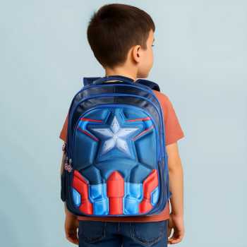 Gambar produk JINMA HONGJIA Tas Sekolah Anak Karakter Kartun Captain America S - KKH001