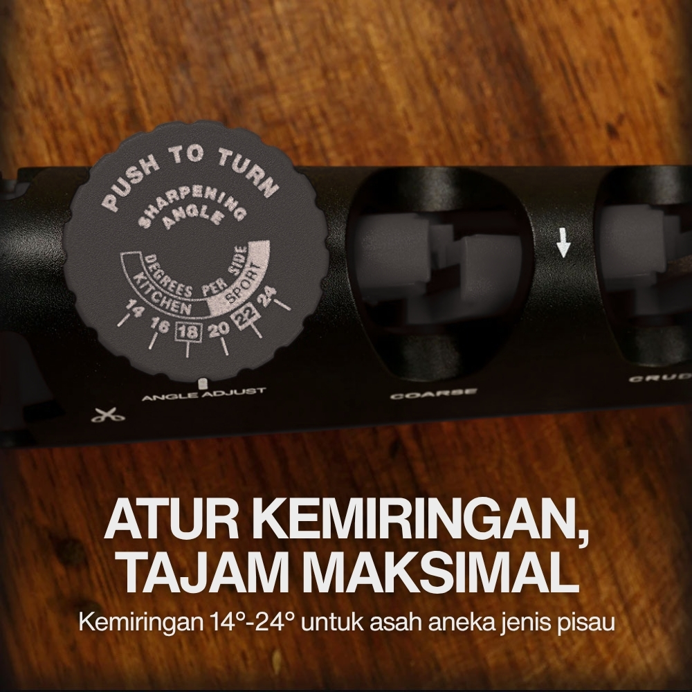 Gambar produk WAK Pengasah Pisau Dapur 4in1 Gunting Knife Sharpener Profesional - WK2003C