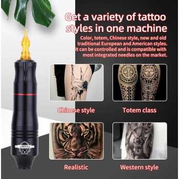 Gambar produk PESLIEF Mesin Tato Tattoo Embroidery Machine Kit 1300mAh 12000 RPM - P120
