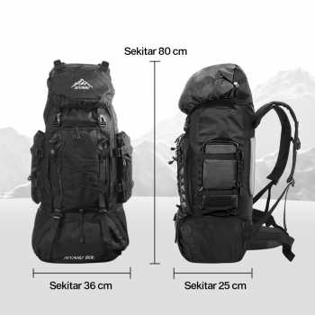 Gambar produk XIYAHU Tas Gunung Carrier Bag Travel Backpack Waterproof 90L - SIG3D