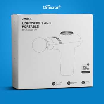 Gambar produk TaffOmicron Alat Pijat Elektrik Pundak Punggung Massage Gun 4 Head - JM05S