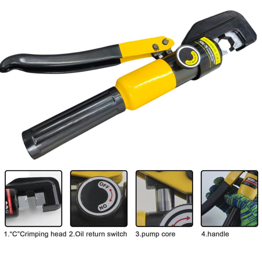 Gambar produk IBOSAD Tang Crimper Hydraulic Cable Plier Compression Tool - YQK-70