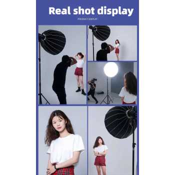 Gambar produk SOFTA Payung Softbox Reflector Parabolic Baorong Mount 90cm - ST90