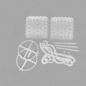 Gambar produk TALON Rak Kue Susun 2 Tingkat Multi Layer Bicycle Cake Fruit Tray Square - INU114