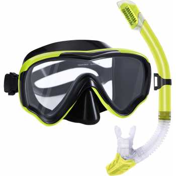 UDO Kacamata Selam Snorkeling Tempered Glass Diving Googgles Unisex - U-16