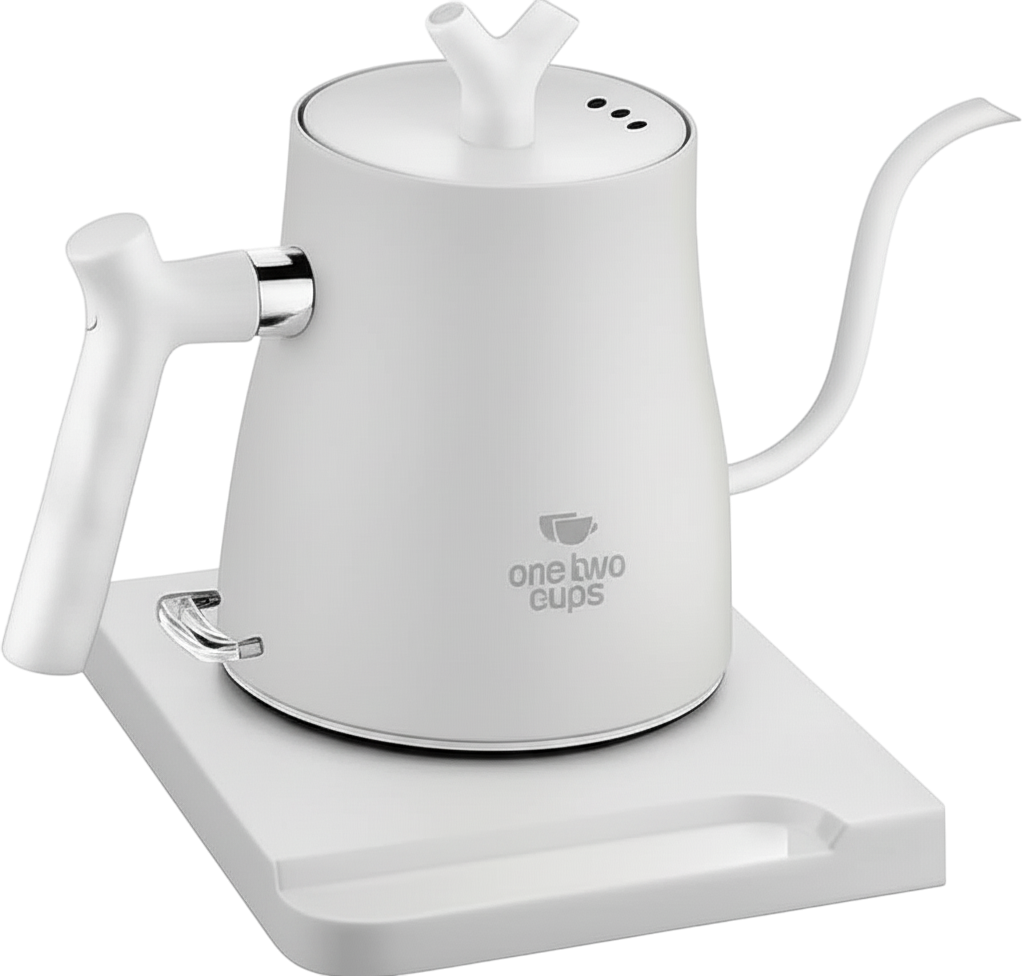 Gambar produk One Two Cups Teko Listrik Kopi Pemanas Air Leher Angsa 1000W 1L - HR-462