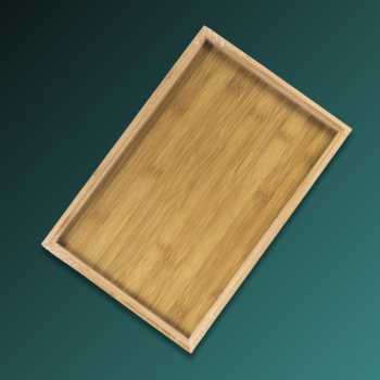 Gambar produk NLSLASI Tatakan Nampan Gelas Cangkir Teh Chinese Bamboo Tea Tray - NL30