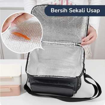 Gambar produk MYLO Tas Bekal Tahan Panas Dingin Insulated Cooler Bag 27.5x20x22.5cm - M457A