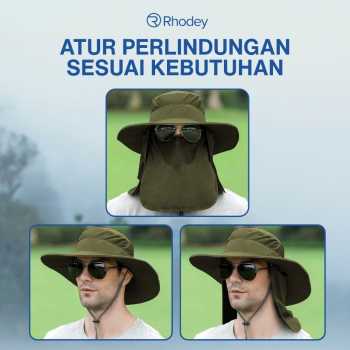 Gambar produk Rhodey Topi Rimba Outdoor Anti UV Waterproof Boonie Hat Nylon - GL012