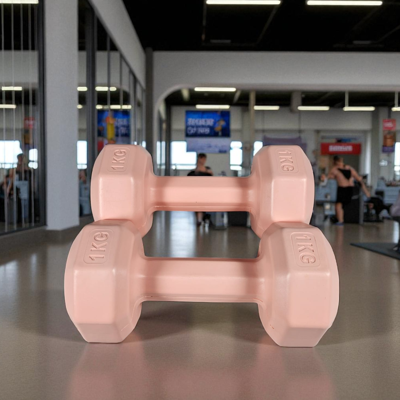 Gambar produk IBEN Dumbell Barbell Squat Fitness Equipment 2kg - I-11