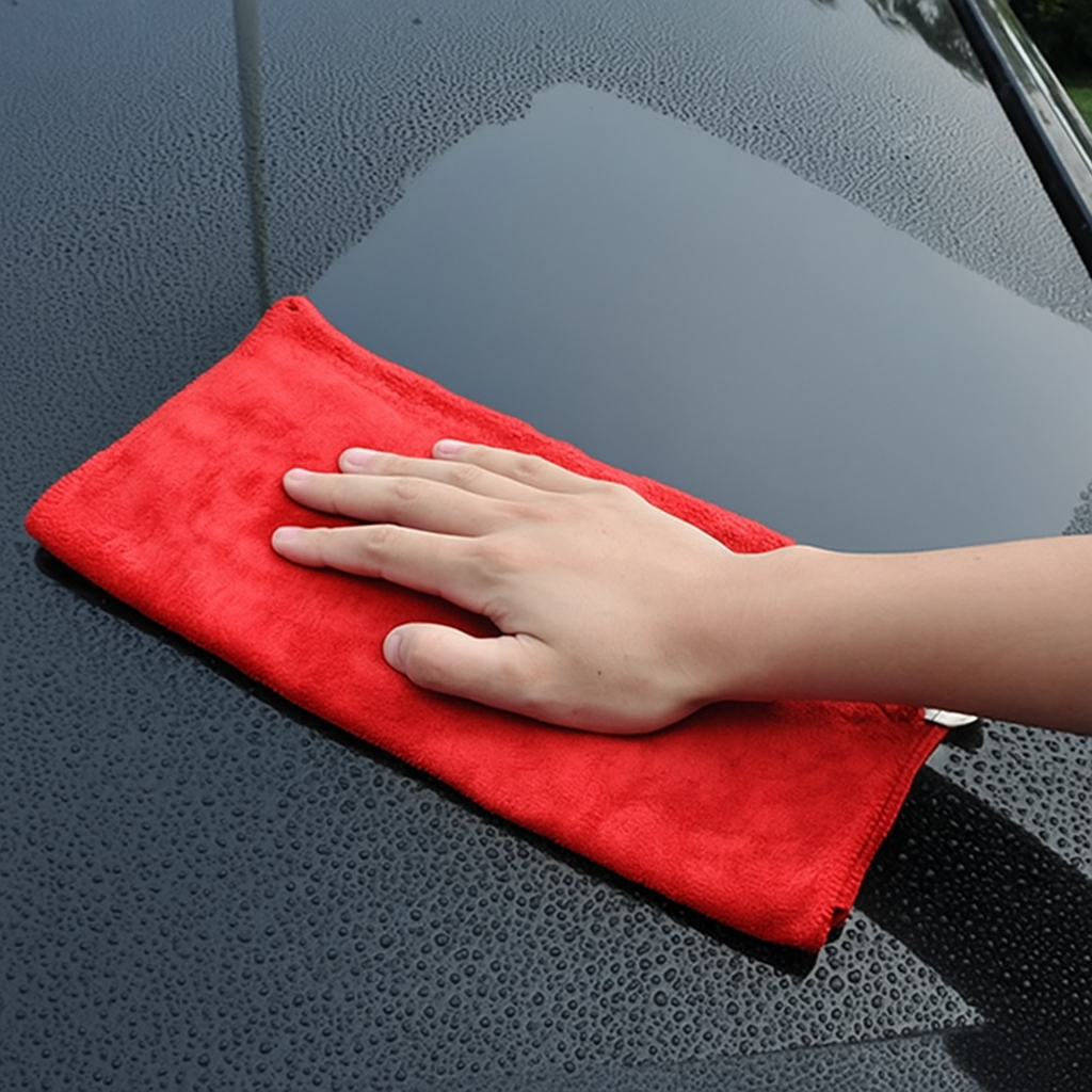 Gambar produk HAIFENG Kain Lap Microfiber Mobil Cleaning Towel Soft High Absorption 30x60cm - HF30